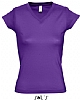 Camiseta Mujer Moon Sols - Color Morado Oscuro