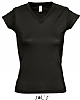 Camiseta Mujer Moon Sols - Color Negro Profundo