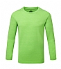 Camiseta Manga Larga Niño - Color Verde Jaspeado