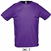 Camiseta Tecnica Sporty Sols - Color Morado Oscuro