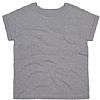 Camiseta Organica Mujer Oversize Mantis - Color Heather Grey Melangue