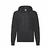 Sudadera Nio Light Weight Capucha Fruit of the Loom - Color Negro