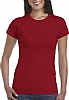Camiseta Entallada Mujer Gildan - Color Cherry Red