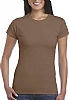 Camiseta Entallada Mujer Gildan - Color Chestnut