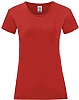 Camiseta Mujer Color Iconic Fruit Loom - Color Rojo