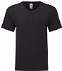 Camiseta Color Iconic V-Neck Fruit Loom - Color Negro