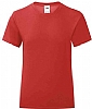 Camiseta Infantil Color Iconic Fruit Loom - Color Rojo