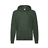 Sudadera Light Weight Capucha Fruit of the Loom - Color Verde Oscuro