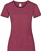 Camiseta Valueweight Mujer Fruit of the Loom - Color Vintage Heather Red