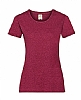 Camiseta Valueweight Mujer Fruit of the Loom - Color Vintage Heather Red