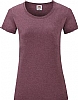 Camiseta Valueweight Mujer Fruit of the Loom - Color Heather Burgundy