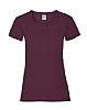 Camiseta Valueweight Mujer Color Fruit of the Loom - Color Burgundy