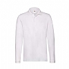 Polo Adulto Premium Long Sleeve Fruit Loom - Color Blanco