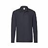 Polo Adulto Premium Long Sleeve Fruit Loom - Color Marino