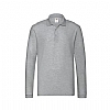 Polo Adulto Premium Long Sleeve Fruit Loom - Color Gris