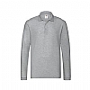 Polo Adulto Premium Long Sleeve Makito - Color Gris