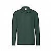 Polo Adulto Premium Long Sleeve Fruit Loom - Color Verde Oscuro