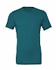 Camiseta Jaspeada Triblend Bella - Color Teal Triblend