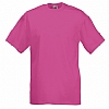 Camiseta Fruit of the Loom Value Weight Color - Color Fucsia