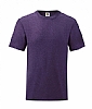 Camiseta Fruit of the Loom Value Weight Color - Color Purpura Jaspeado