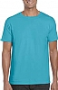 Camiseta Color Ring Spun Gildan - Color Tropical Blue