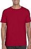 Camiseta Color Ring Spun Gildan - Color Cherry Red