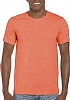 Camiseta Color Ring Spun Gildan - Color Heather Orange