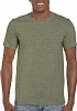 Camiseta Color Ring Spun Gildan - Color Heather Military Green