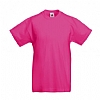Camiseta Valueweight Infantil Color - Color Fucsia