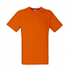 Camiseta Cuello Pico Fruit of the Loom - Color Naranja