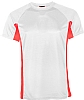 Camiseta Tecnica Combinada Jupiter - Color Blanco / Rojo