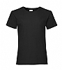 Camiseta Valueweight Niña Fruit Of The Loom - Color Negro