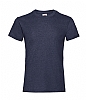Camiseta Valueweight Niña Fruit Of The Loom - Color Marino Jaspeado
