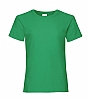 Camiseta Valueweight Niña Fruit Of The Loom - Color Verde Kelly