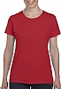 Camiseta Heavy Mujer Gildan - Color Red