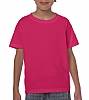 Camiseta Heavy Infantil Gildan - Color Heliconia