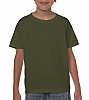 Camiseta Heavy Infantil Gildan - Color Verde Militar