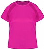 Camiseta Tecnica Mujer Sappor Makito - Color Fucsia