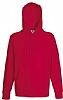 Sudadera Ligera con Capucha Fruit of the Loom - Color Rojo