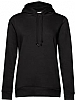 Sudadera Organica Capucha Mujer BC - Color Negro Puro