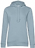 Sudadera Organica Capucha Mujer BC - Color Azul Niebla