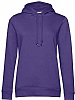 Sudadera Organica Capucha Mujer BC - Color Purpura Radiante