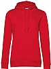 Sudadera Organica Capucha Mujer BC - Color Rojo