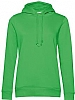 Sudadera Organica Capucha Mujer BC - Color Verde Manzana