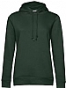 Sudadera Organica Capucha Mujer BC - Color Verde Bosque