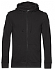 Sudadera Organica Capucha Cremallera BC - Color Black Pure