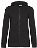 Sudadera Organica Capucha Cremallera Mujer BC - Color Black Pure