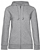 Sudadera Organica Capucha Cremallera Mujer BC - Color Heather Grey