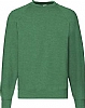 Sudadera Manga Ranglan Fruit of the Loom - Color Retro Heather Green