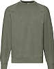 Sudadera Manga Ranglan Fruit of the Loom - Color Olive Classic